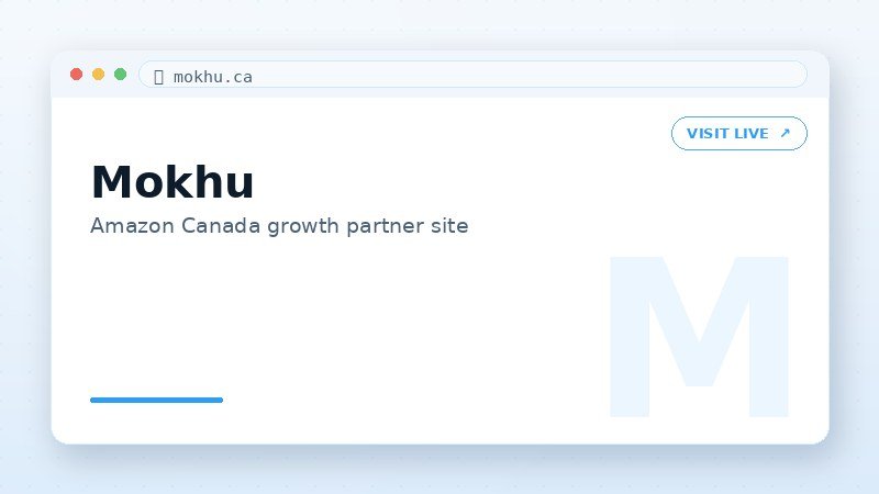 Mokhu marketing site
