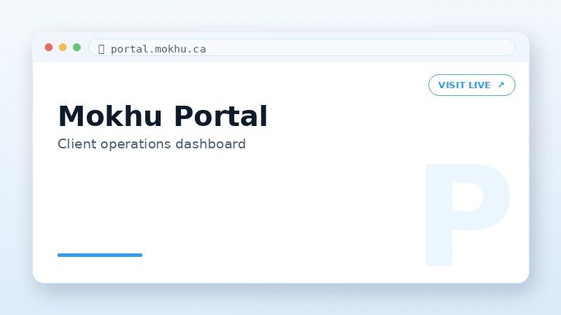 Mokhu client portal dashboard